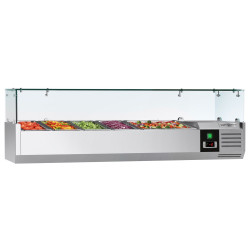 Холодильная витрина для ингредиентов GGM Gastro AGG144ND (Inox)