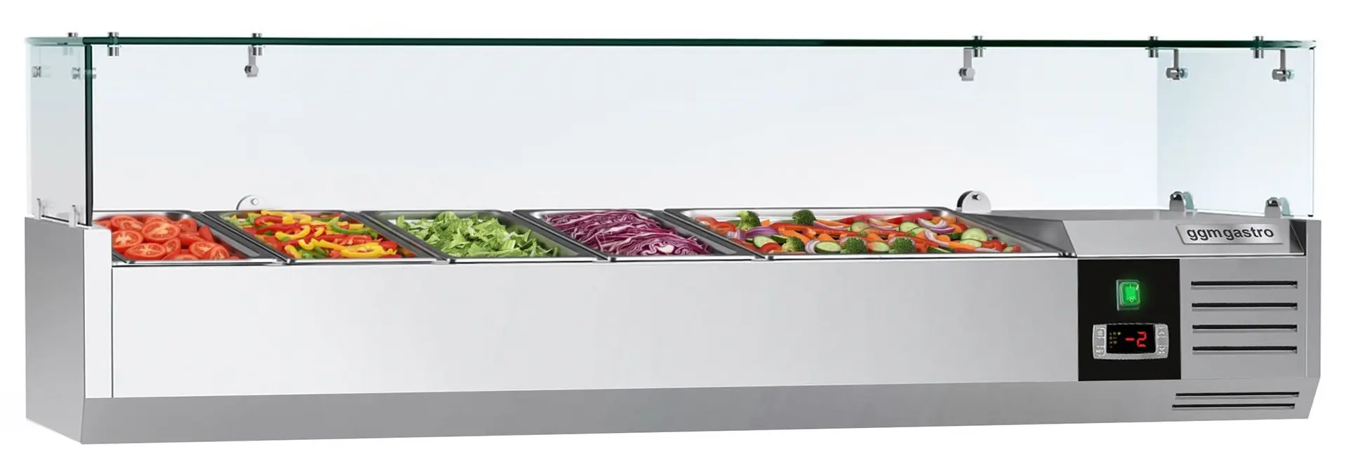 Холодильная витрина для ингредиентов GGM Gastro AGG144ND (Inox)