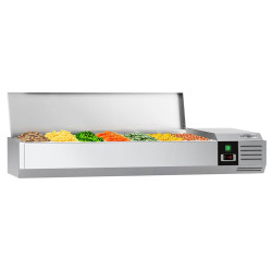 Vitrina frigorifica de ingrediente GGM Gastro AGG153END (Inox)