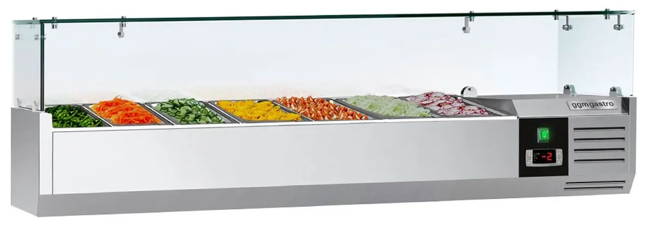 Vitrina frigorifica de ingrediente GGM Gastro AGG153ND (Inox)
