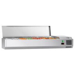Vitrina frigorifica de ingrediente GGM Gastro AGG154END#07 (Inox)