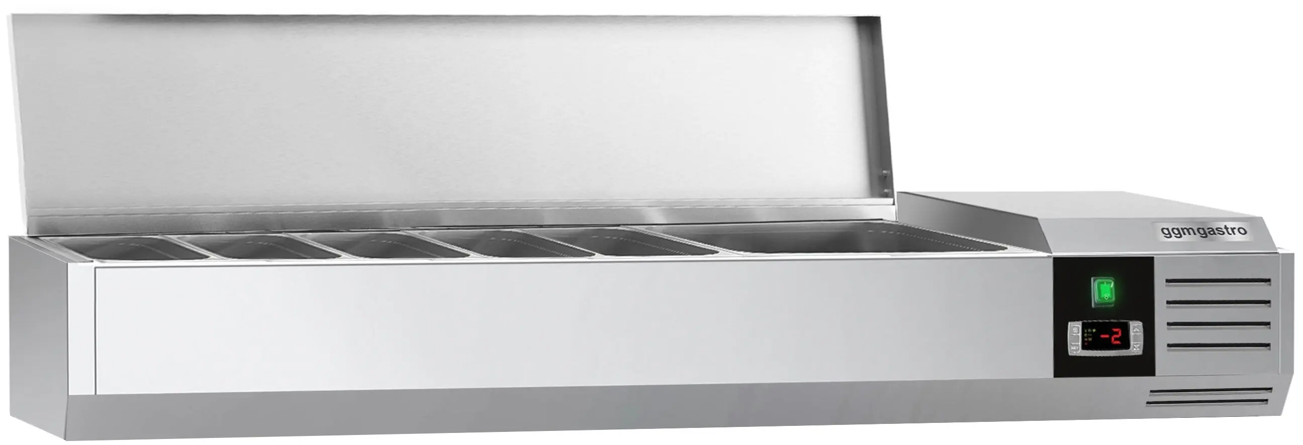 Холодильная витрина для ингредиентов GGM Gastro AGG154END (Inox) - 2