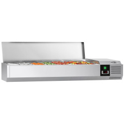 Холодильная витрина для ингредиентов GGM Gastro AGG154END (Inox)