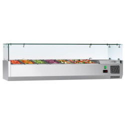 Vitrina frigorifica de ingrediente GGM Gastro AGG154ND#07 (Inox)