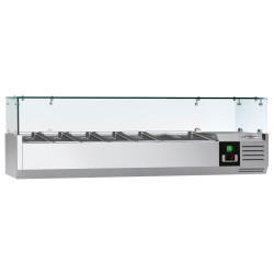 Холодильная витрина для ингредиентов GGM Gastro AGG154ND (Inox) Thumb