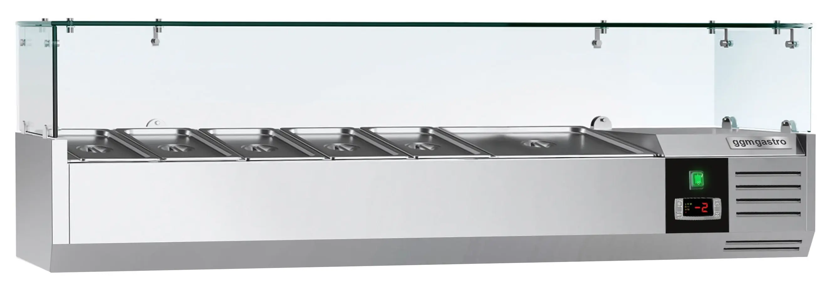 Холодильная витрина для ингредиентов GGM Gastro AGG154ND (Inox) - 2