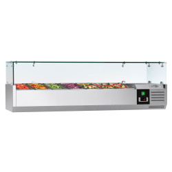 Холодильная витрина для ингредиентов GGM Gastro AGG154ND (Inox)