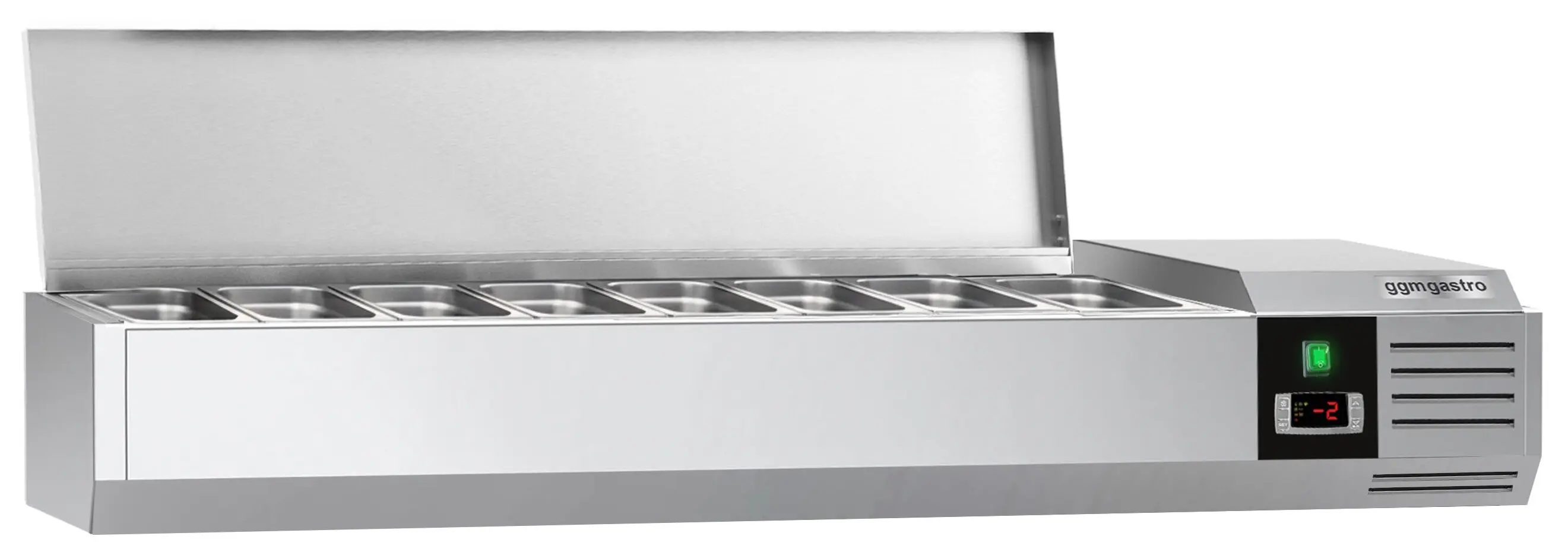 Vitrina frigorifica de ingrediente GGM Gastro AGG163END (Inox) - 2