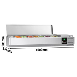 Vitrina frigorifica de ingrediente GGM Gastro AGG163END (Inox) Thumb