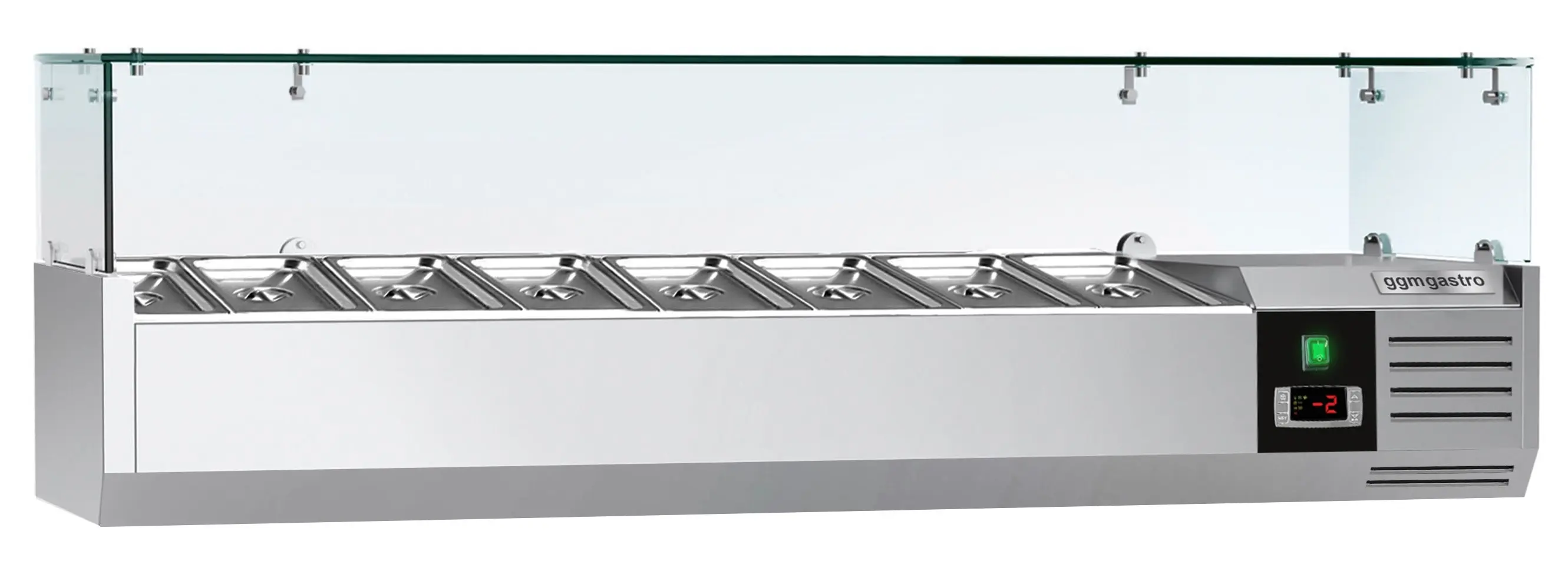Холодильная витрина для ингредиентов GGM Gastro AGG163ND (Inox) - 2