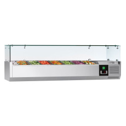 Vitrina frigorifica de ingrediente GGM Gastro AGG163ND (Inox)