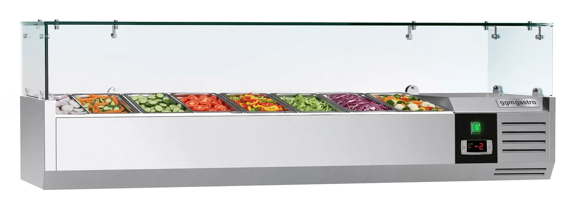 Холодильная витрина для ингредиентов GGM Gastro AGG163ND (Inox)