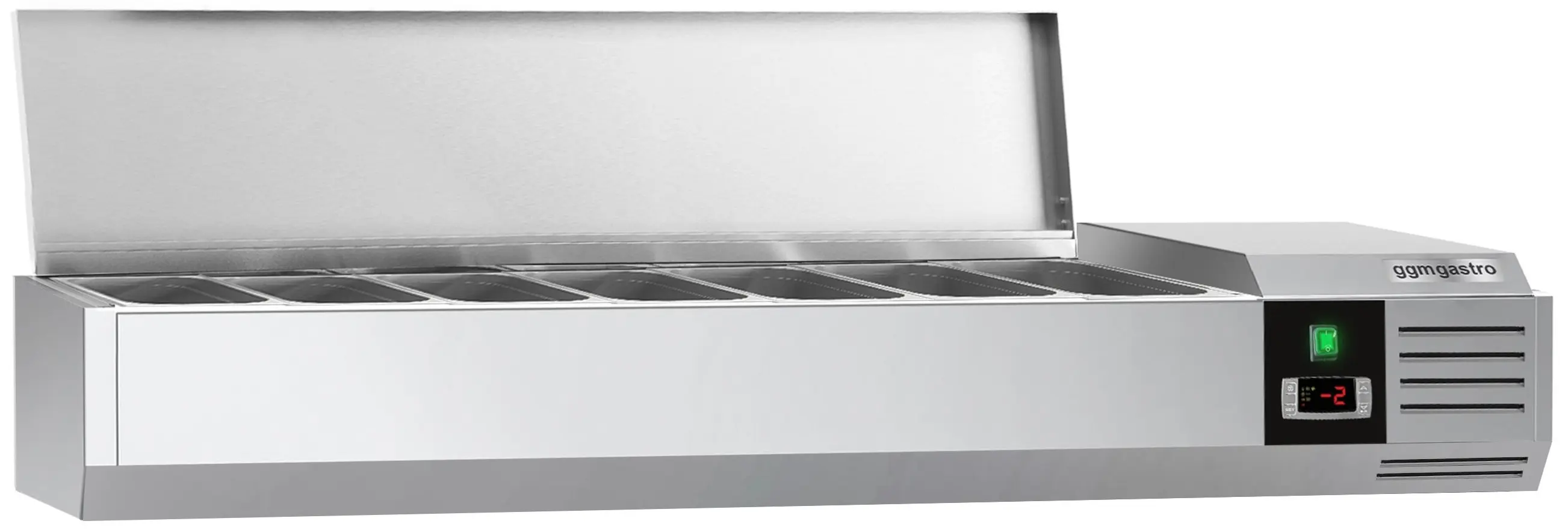 Vitrina frigorifica de ingrediente GGM Gastro AGG164END (Inox) - 2