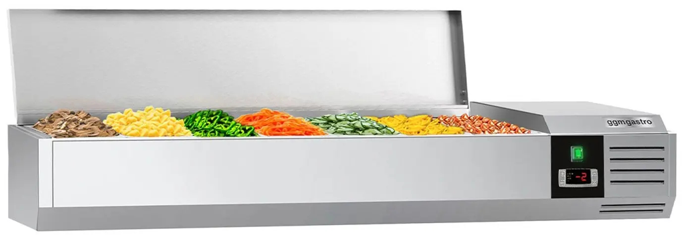Vitrina frigorifica de ingrediente GGM Gastro AGG164END (Inox)