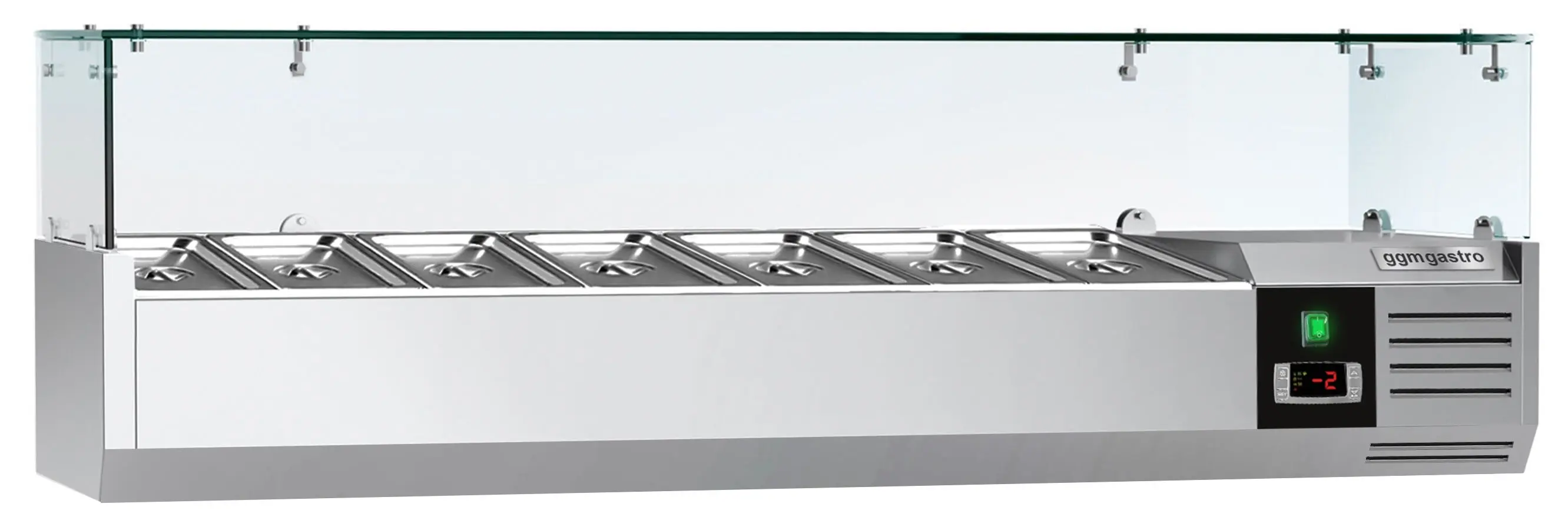 Холодильная витрина для ингредиентов GGM Gastro AGG164ND (Inox) - 2