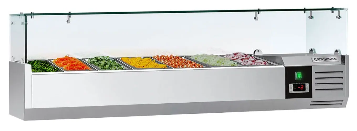 Холодильная витрина для ингредиентов GGM Gastro AGG164ND (Inox)