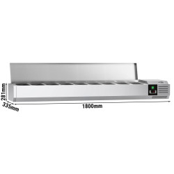 Vitrina frigorifica de ingrediente GGM Gastro AGG183END (Inox) Thumb
