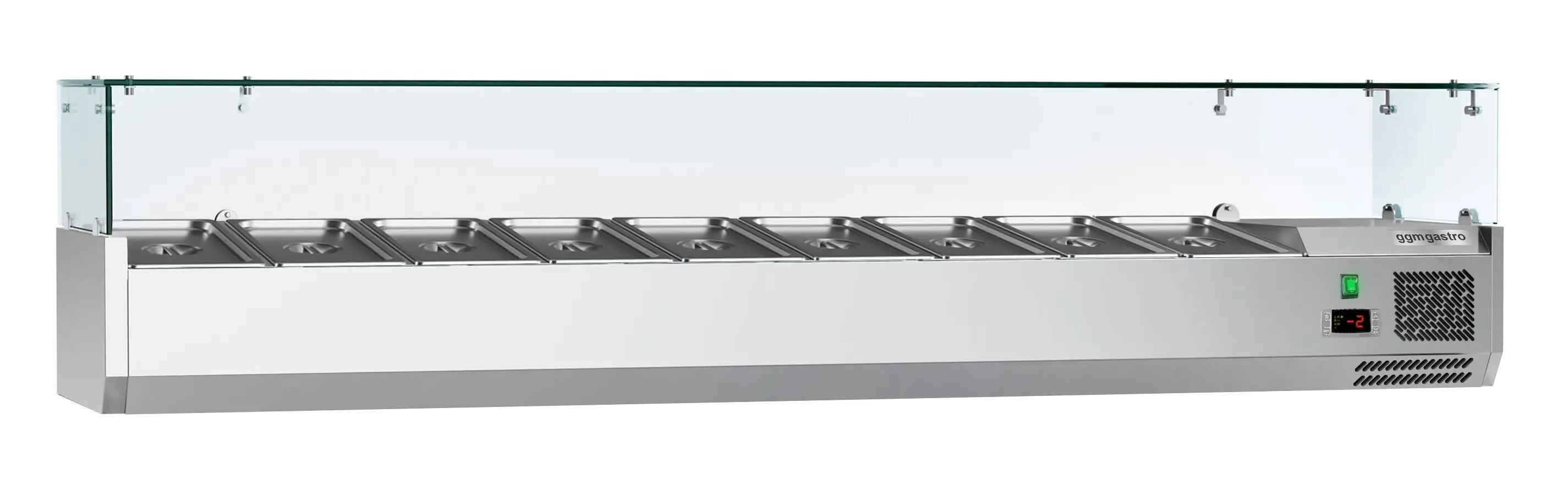 Vitrina frigorifica de ingrediente GGM Gastro AGG183ND#07 (Inox) - 2