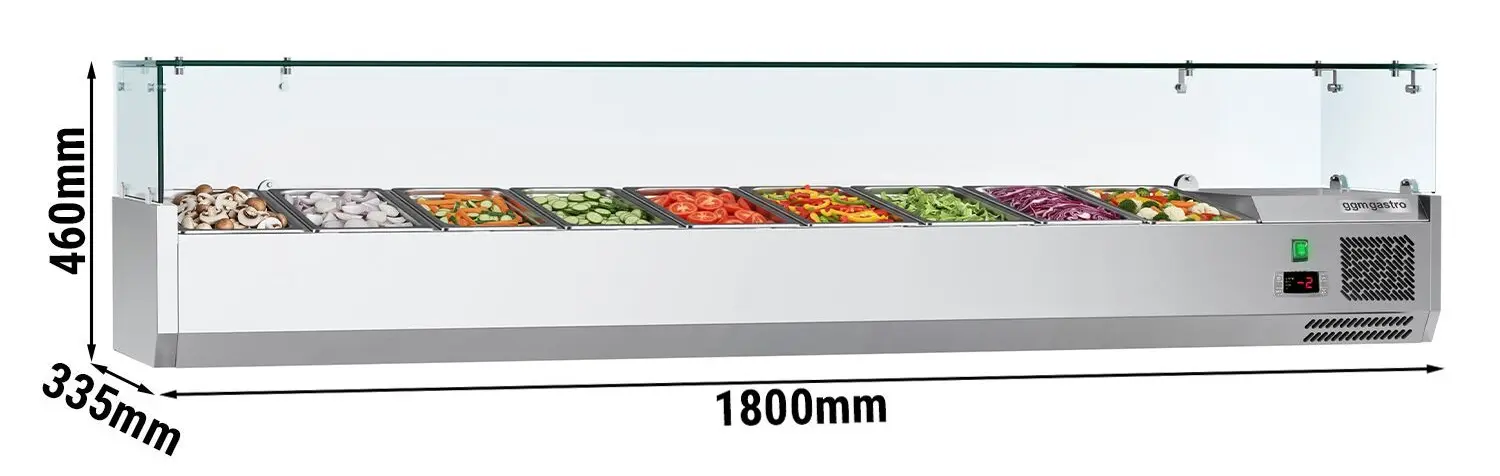 Vitrina frigorifica de ingrediente GGM Gastro AGG183ND#07 (Inox) - 3