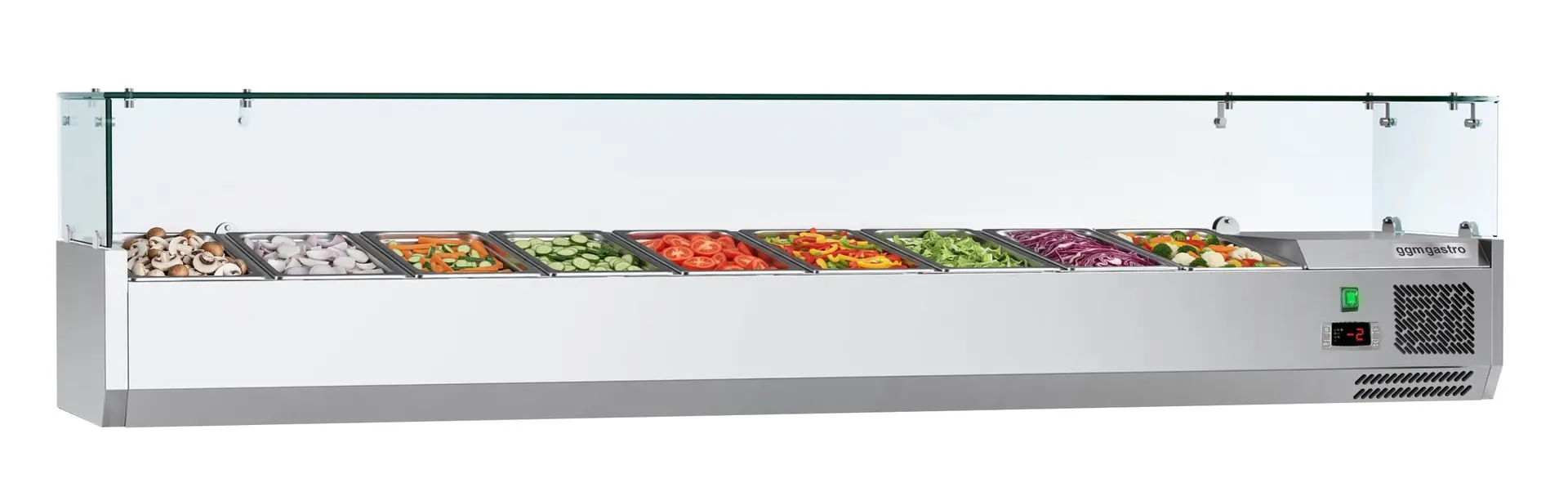 Vitrina frigorifica de ingrediente GGM Gastro AGG183ND#07 (Inox)