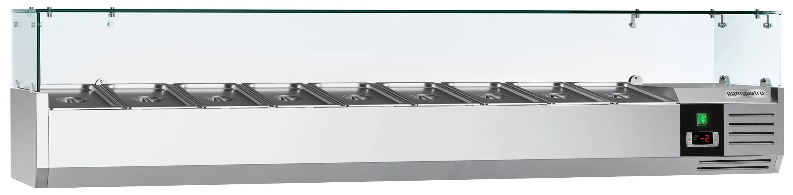 Холодильная витрина для ингредиентов GGM Gastro AGG183ND (Inox) - 2