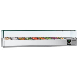 Холодильная витрина для ингредиентов GGM Gastro AGG183ND (Inox)