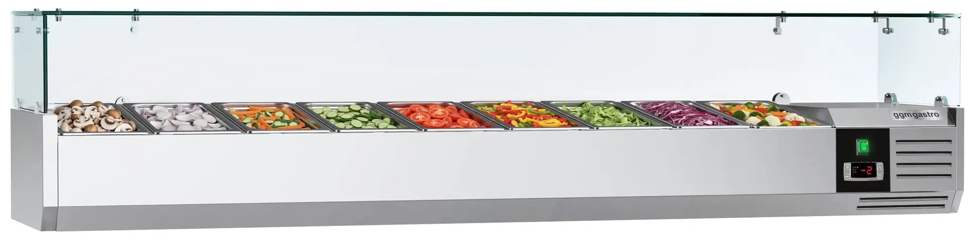 Холодильная витрина для ингредиентов GGM Gastro AGG183ND (Inox)