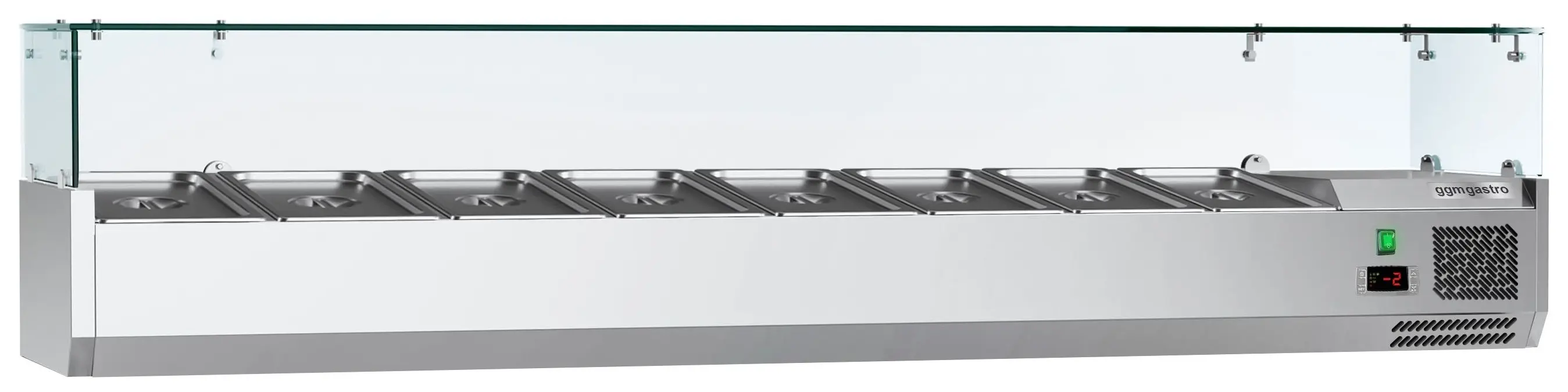 Vitrina frigorifica de ingrediente GGM Gastro AGG184ND#07 (Inox) - 2