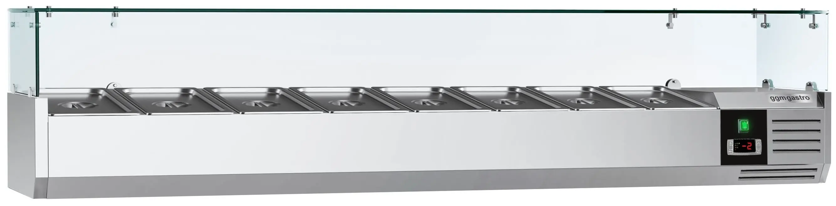 Холодильная витрина для ингредиентов GGM Gastro AGG184ND (Inox) - 2