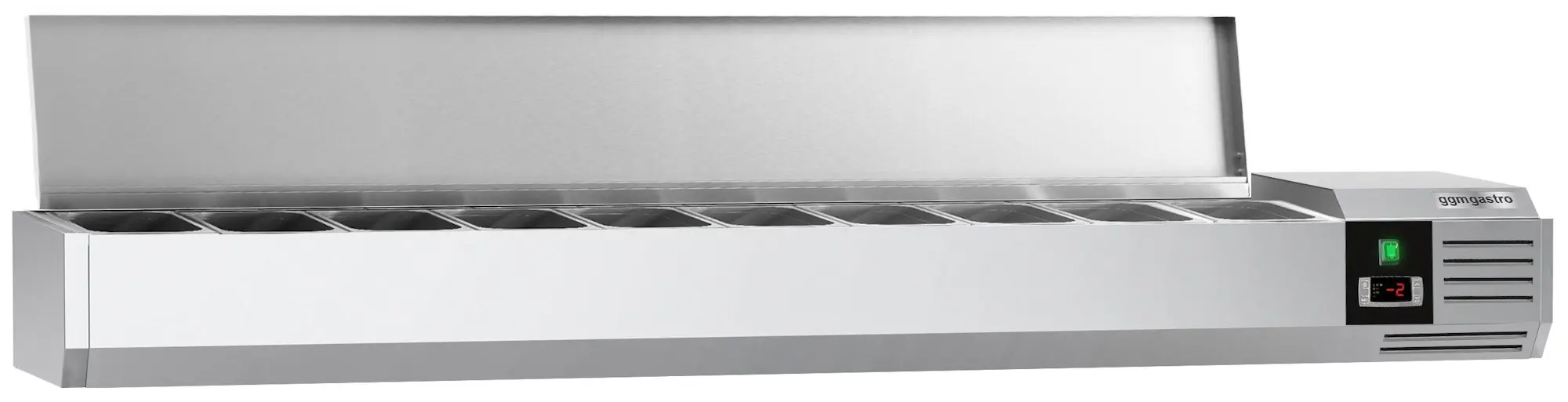 Холодильная витрина для ингредиентов GGM Gastro AGG203END (Inox) - 2