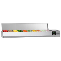 Холодильная витрина для ингредиентов GGM Gastro AGG203END (Inox)