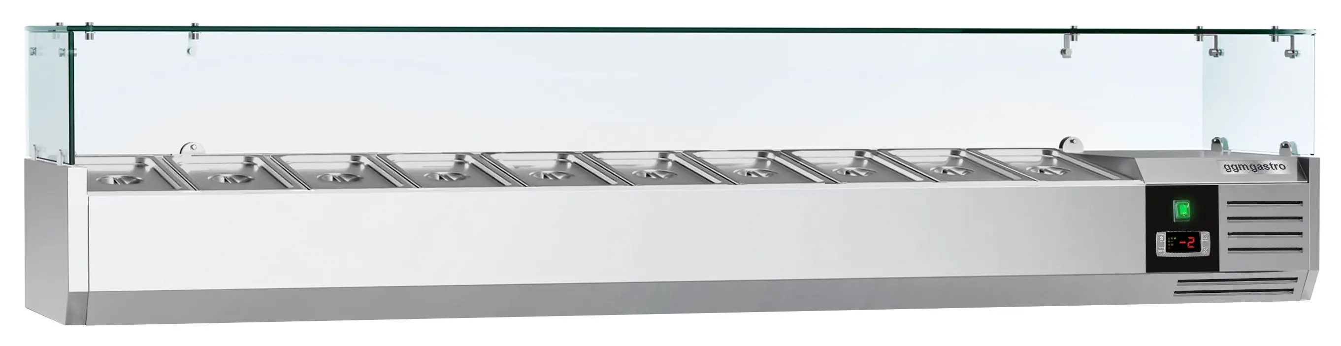 Холодильная витрина для ингредиентов GGM Gastro AGG203ND (Inox) - 2