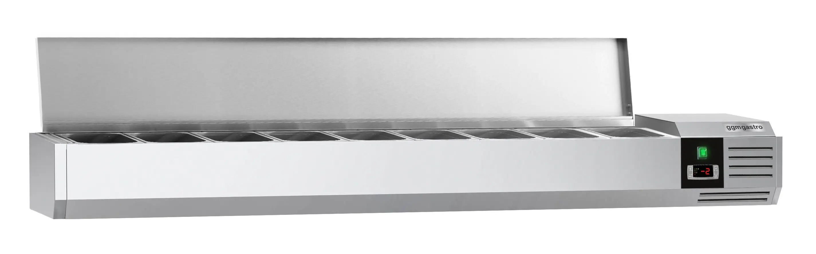 Vitrina frigorifica de ingrediente GGM Gastro AGG204END (Inox) - 2