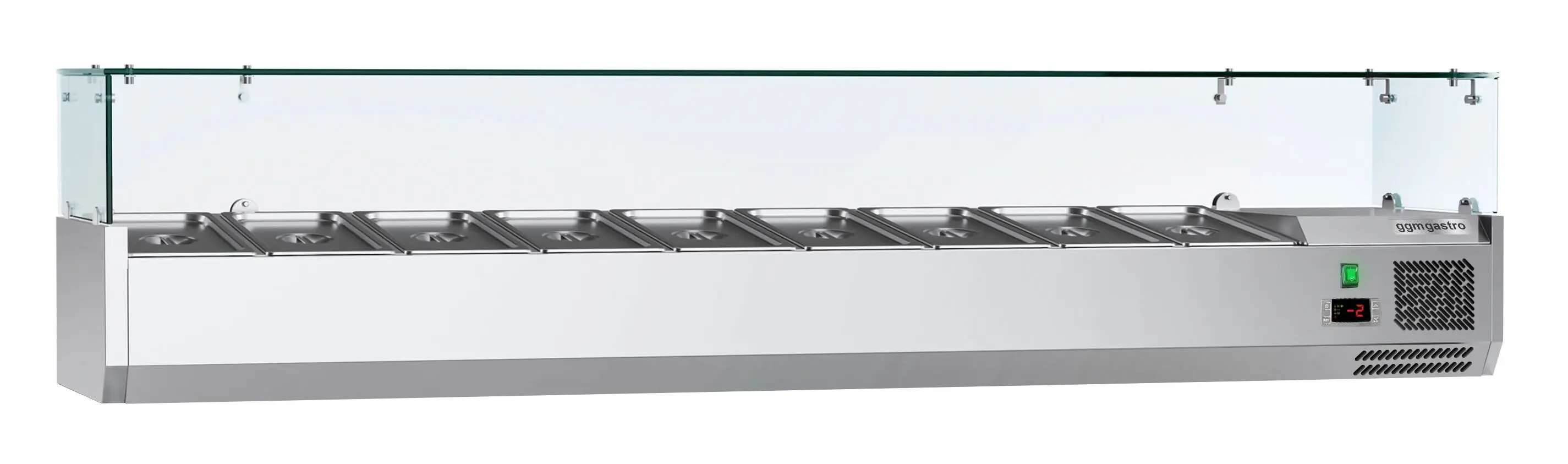 Vitrina frigorifica de ingrediente GGM Gastro AGG204ND#07 (Inox) - 2