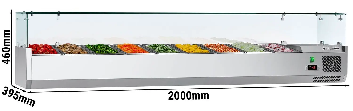 Vitrina frigorifica de ingrediente GGM Gastro AGG204ND#07 (Inox) - 3