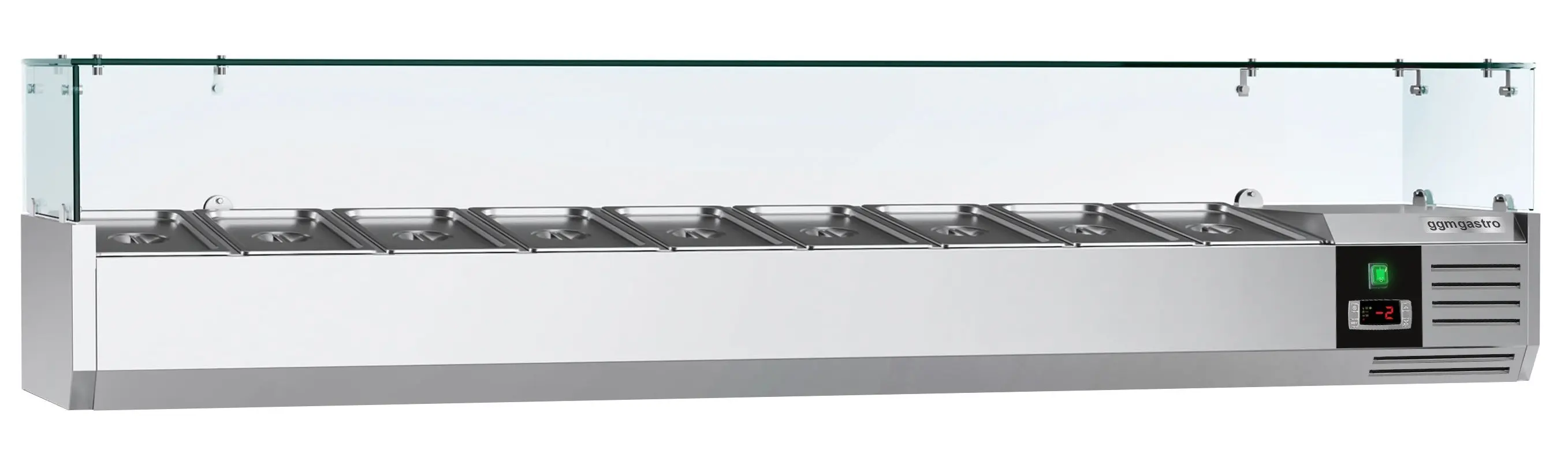 Холодильная витрина для ингредиентов GGM Gastro AGG204ND (Inox) - 2