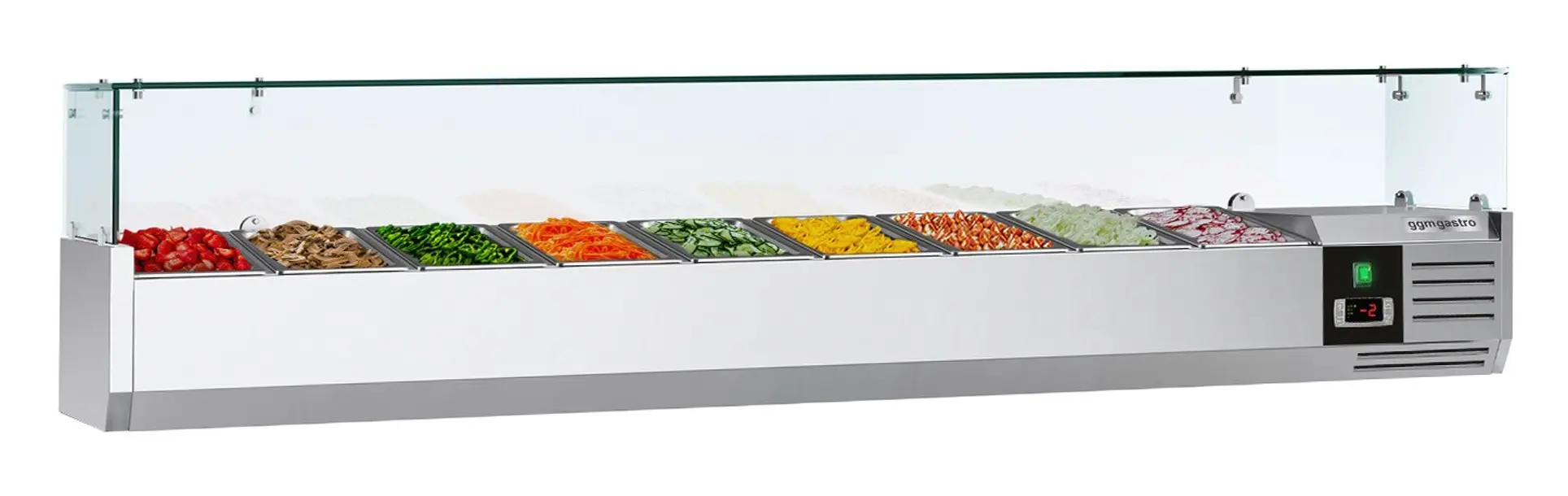 Холодильная витрина для ингредиентов GGM Gastro AGG204ND (Inox)