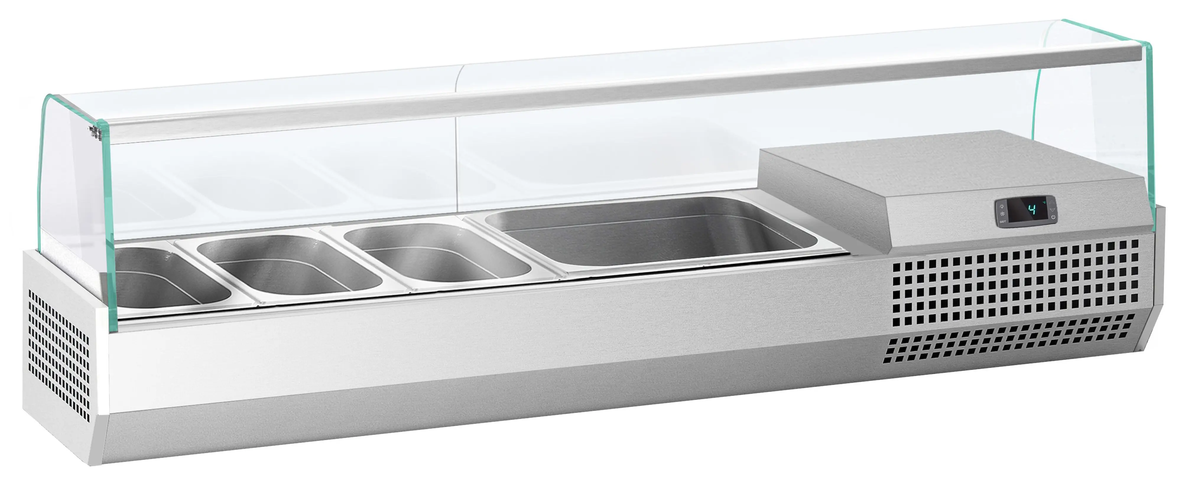 Холодильная витрина для ингредиентов GGM Gastro AGI133 (Inox) - 2