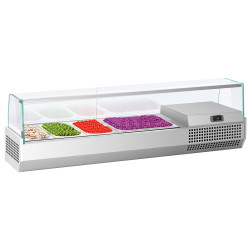 Холодильная витрина для ингредиентов GGM Gastro AGI133 (Inox)