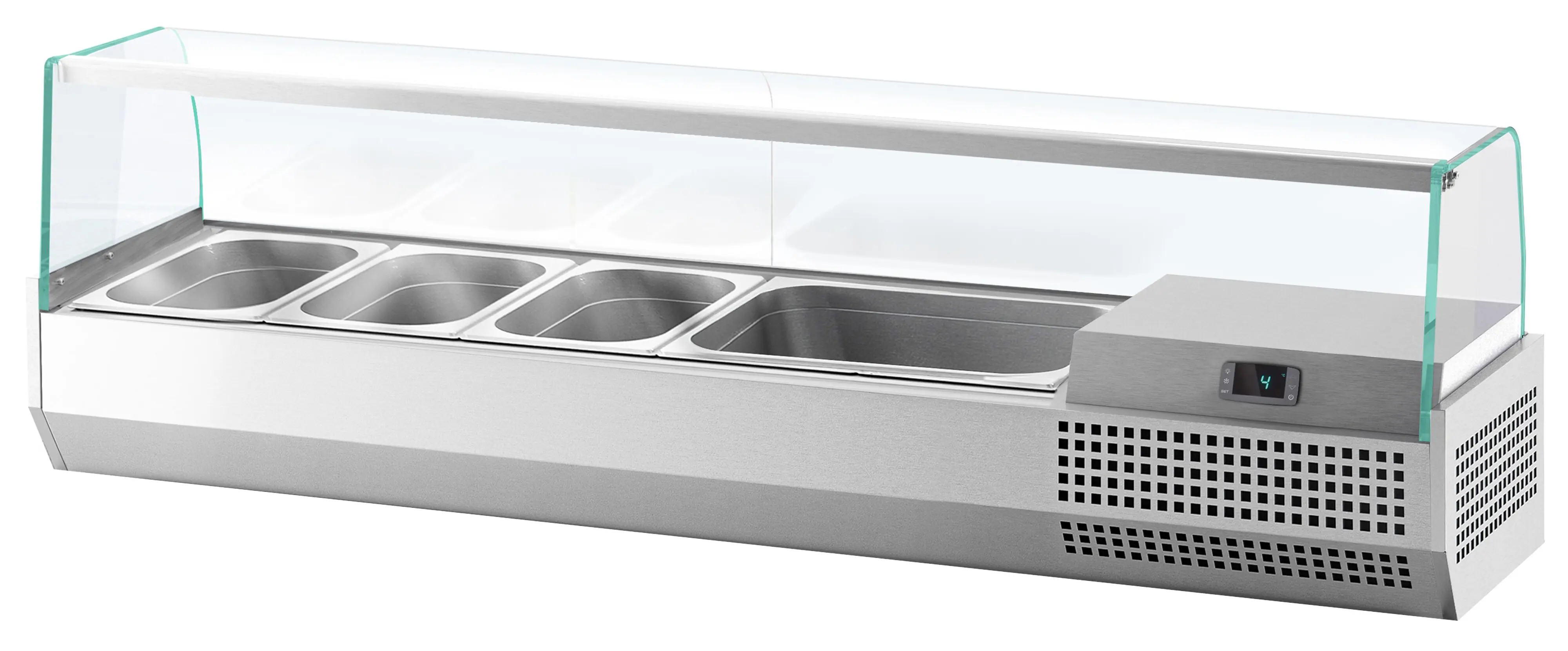Холодильная витрина для ингредиентов GGM Gastro AGI133 (Inox) - 4