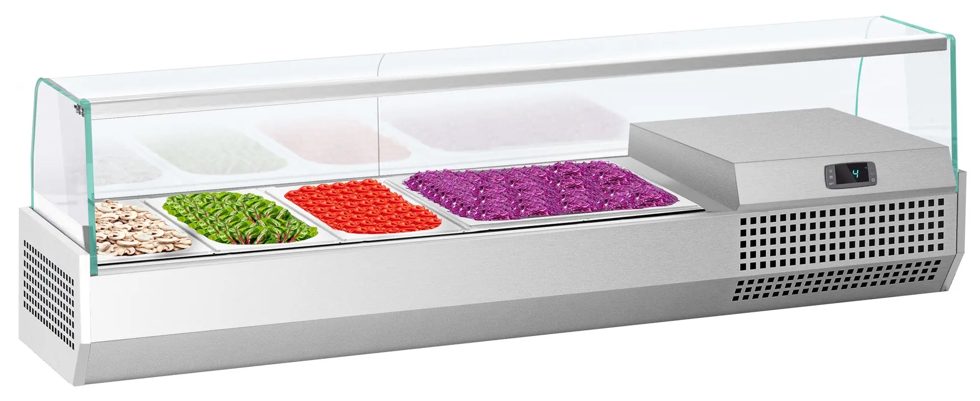 Холодильная витрина для ингредиентов GGM Gastro AGI133 (Inox)