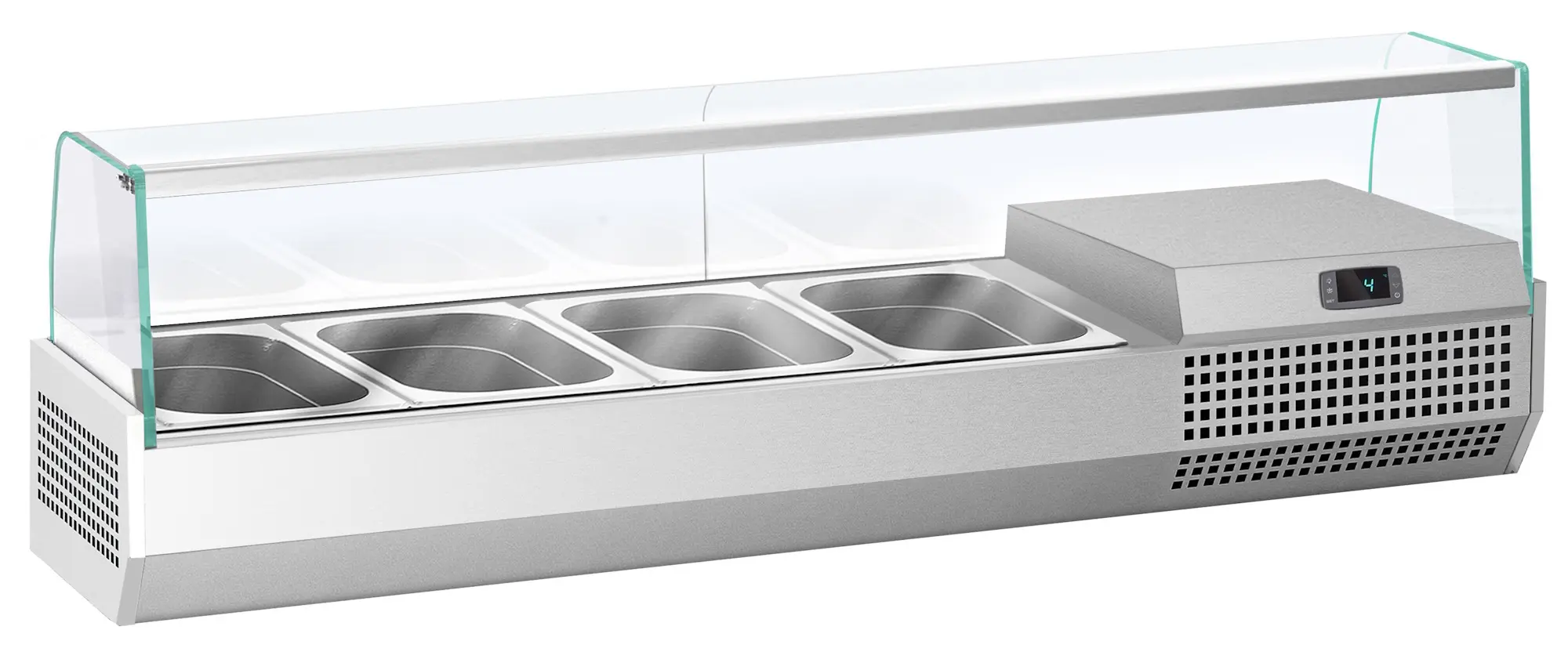 Холодильная витрина для ингредиентов GGM Gastro AGI134 (Inox) - 2