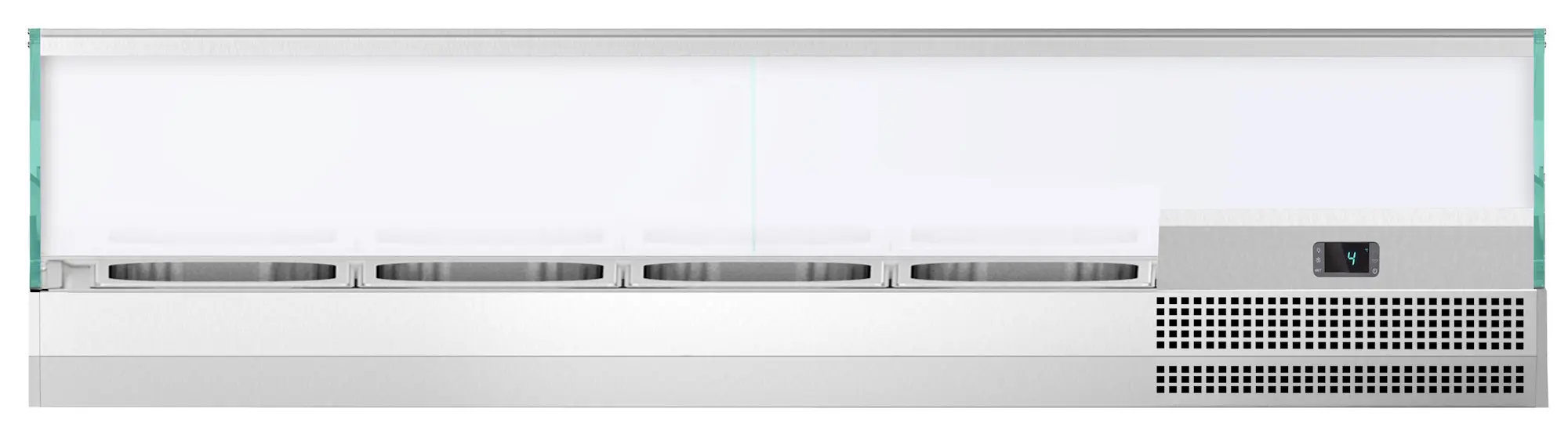 Холодильная витрина для ингредиентов GGM Gastro AGI134 (Inox) - 3