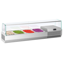 Холодильная витрина для ингредиентов GGM Gastro AGI134 (Inox)