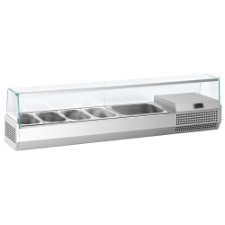 Холодильная витрина для ингредиентов GGM Gastro AGI153 (Inox) Thumb