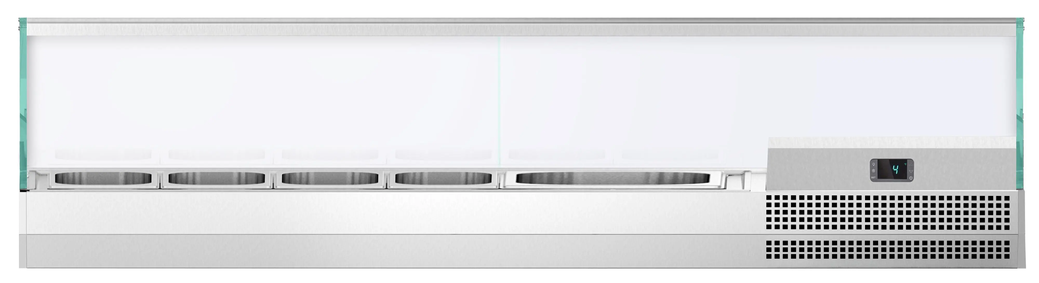 Холодильная витрина для ингредиентов GGM Gastro AGI153 (Inox) - 3