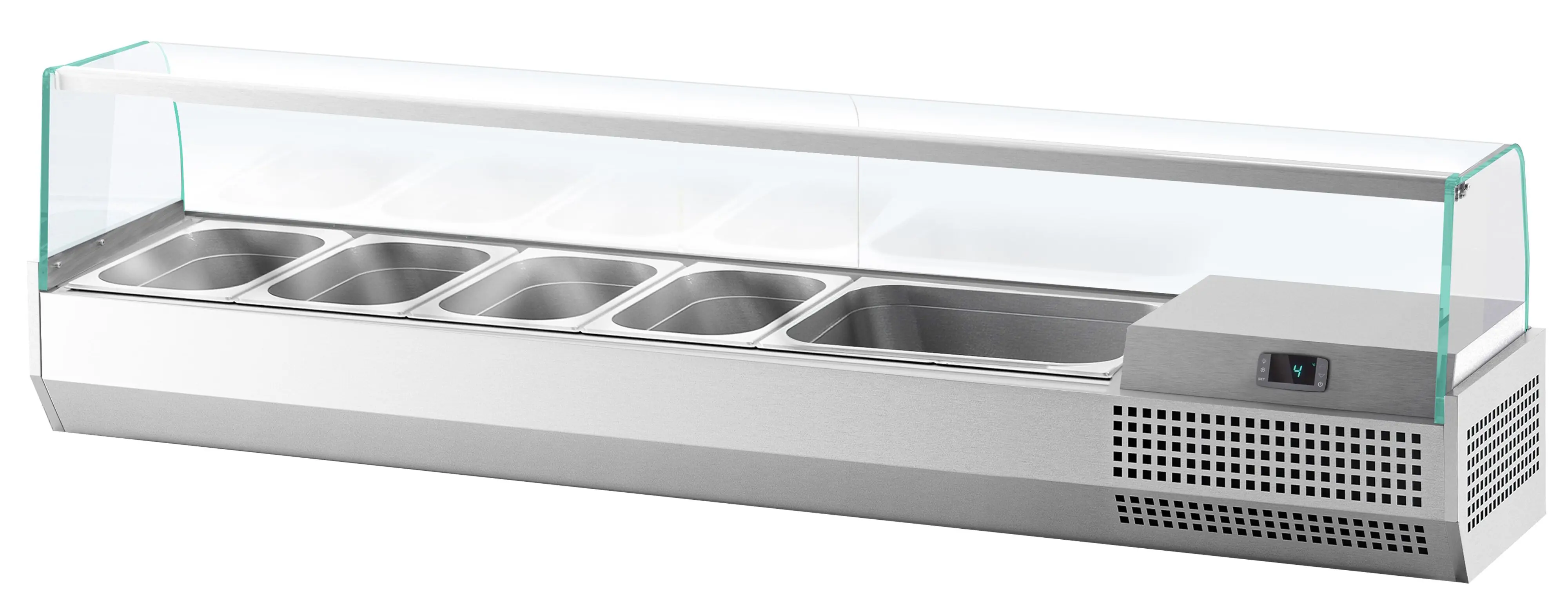 Холодильная витрина для ингредиентов GGM Gastro AGI153 (Inox) - 4