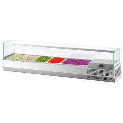 Холодильная витрина для ингредиентов GGM Gastro AGI153 (Inox) Thumb