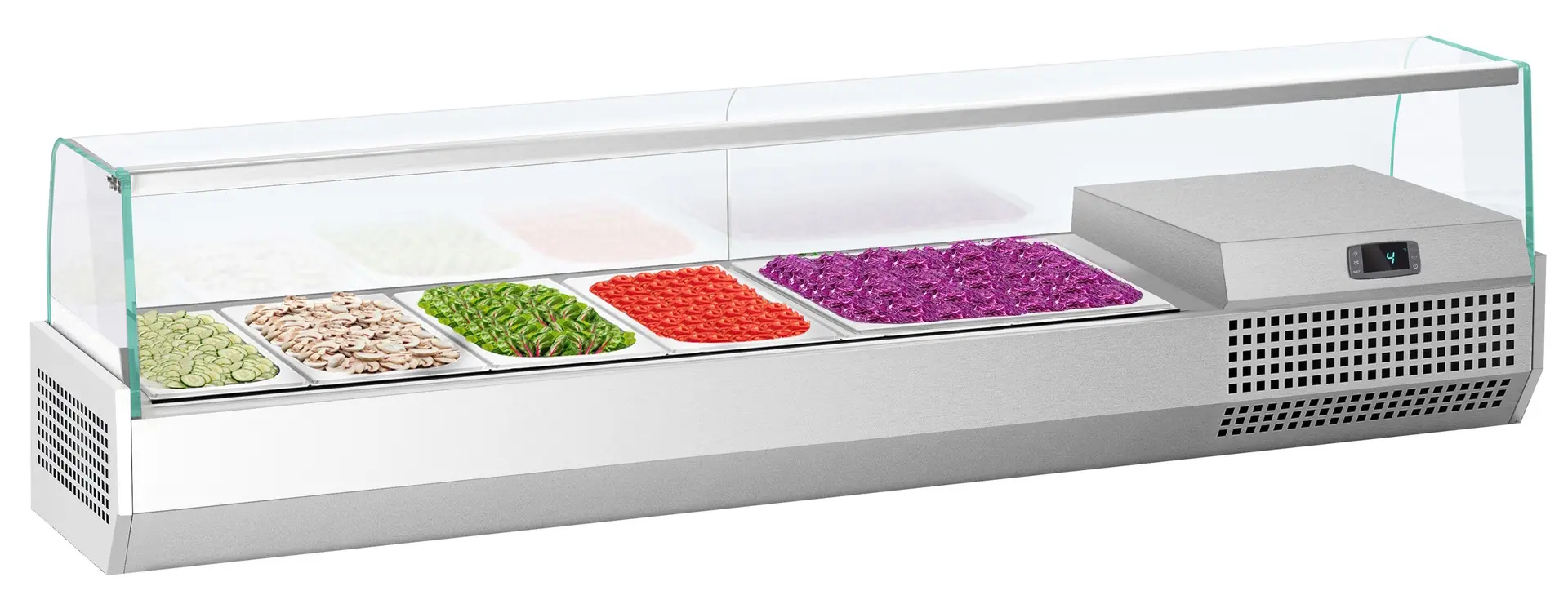 Холодильная витрина для ингредиентов GGM Gastro AGI153 (Inox)