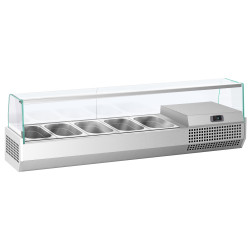 Холодильная витрина для ингредиентов GGM Gastro AGI154 (Inox) Thumb